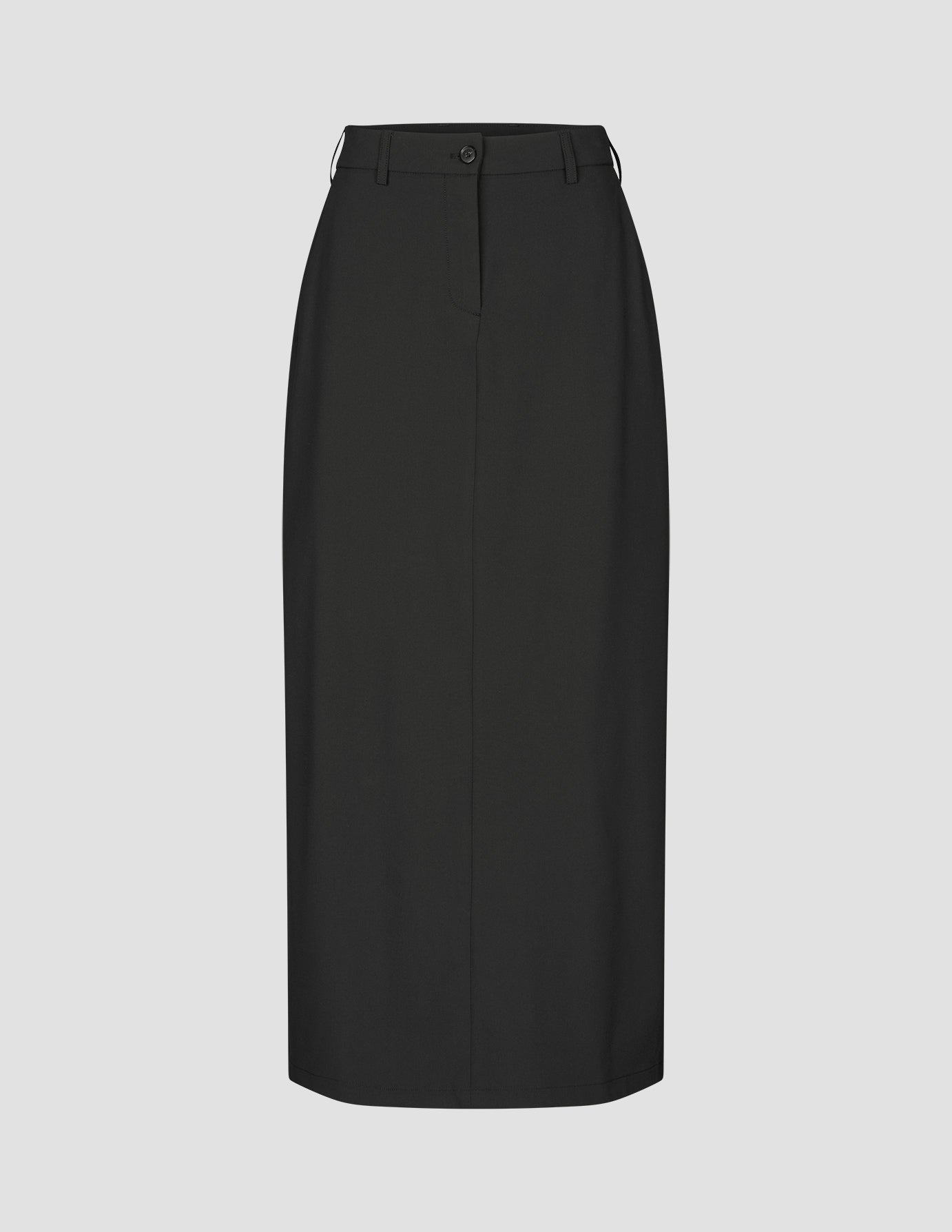 Essential Set Black Long Vest & Maxi Skirt